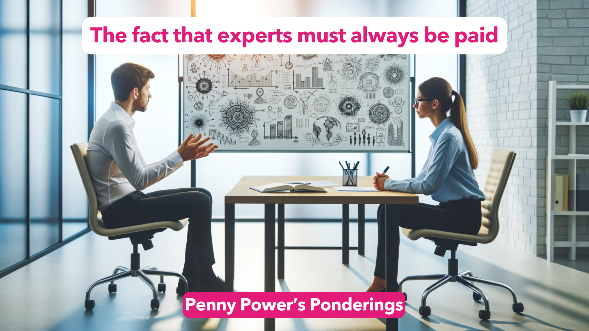 Read more about the article Penny Power OBE ponders on the fact that experts must always be paid
